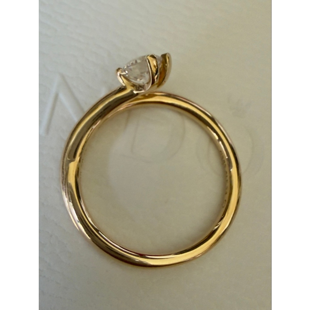 PANDORA Nova 0.50ctw Lab-Grown Diamond 14k Gold Asymmetric Ring Size 54(7) - Picture 5 of 10